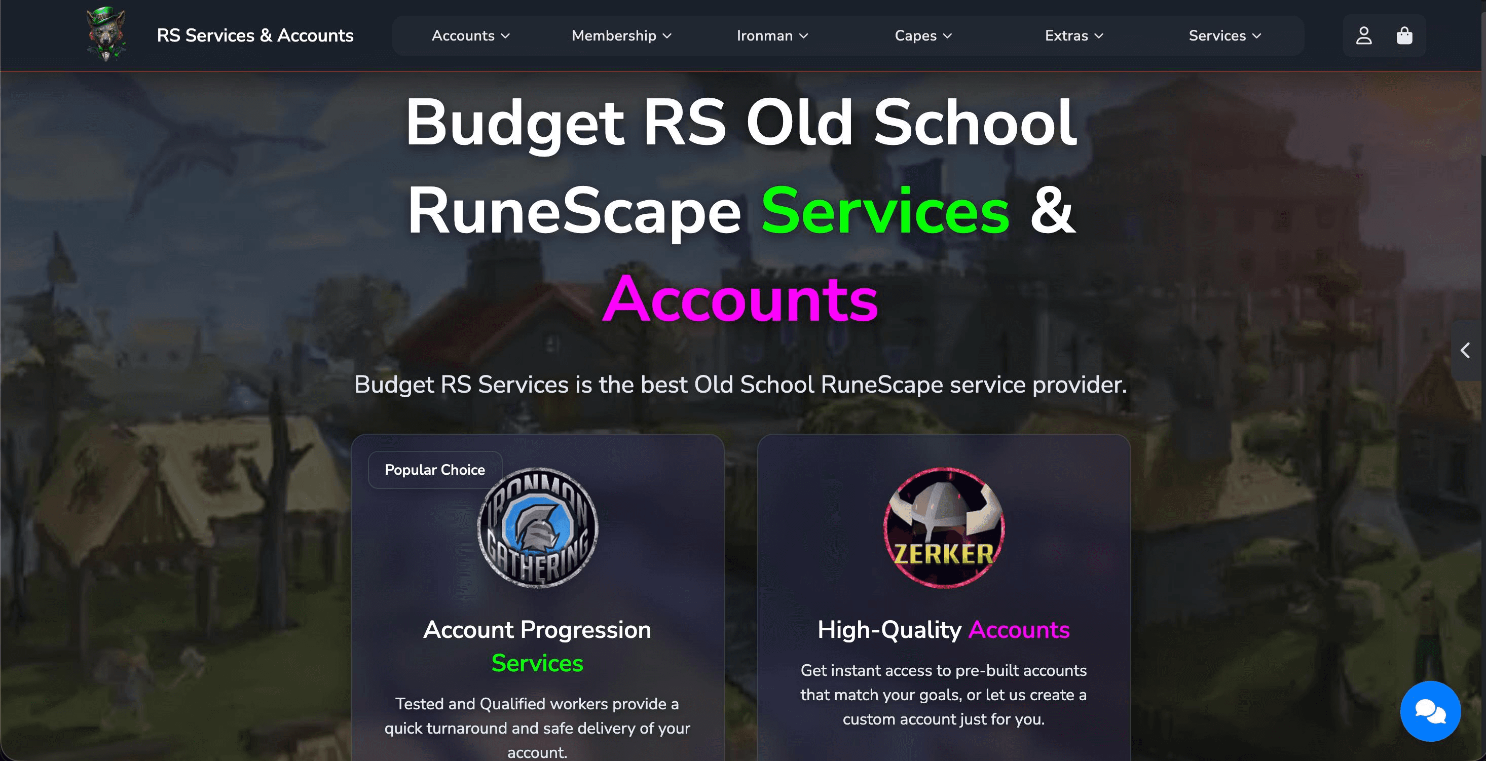 Budget RS Runescape preview